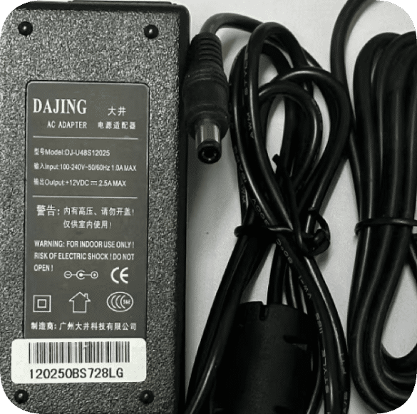 *Brand NEW* DAJING Suitable for HKC MB27T70 color display power adapter 12V 2.5A round port charger DJ-U48S120